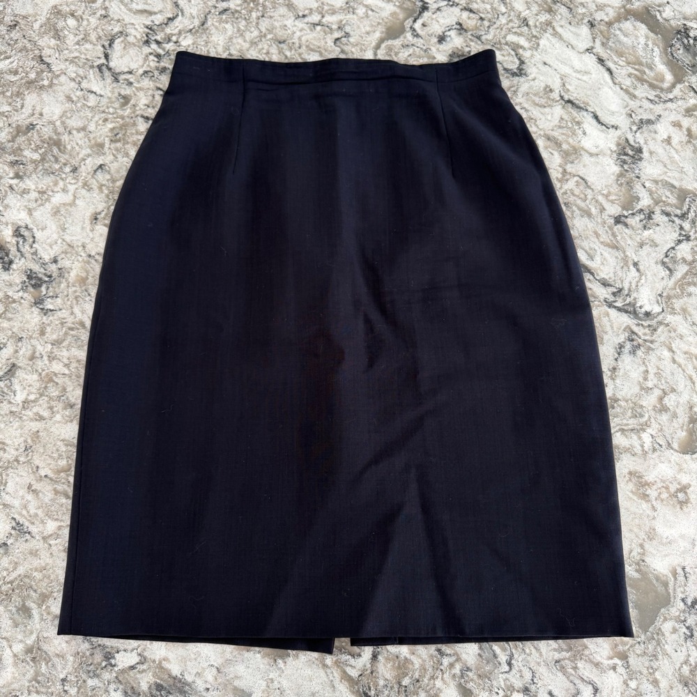 Oscar de la Renta Black Pencil Skirt